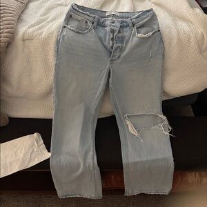 Abercombie & Fitch low rise baggy jeans